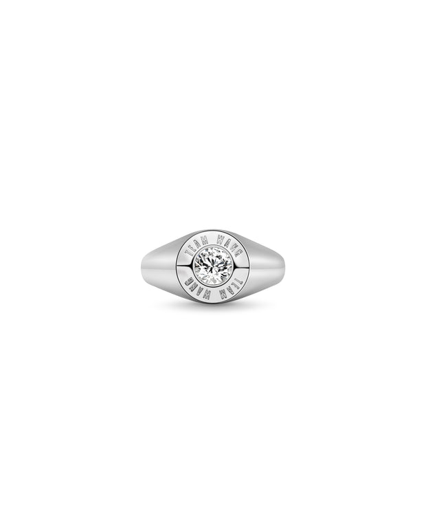 THE ORIGINAL 1  CLASSIC SILVER GEM RING