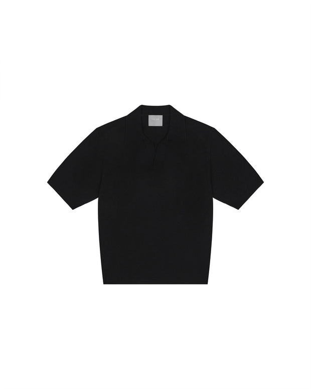 I SEE THE LIGHTS  KNITTED SHORT-SLEEVE POLO SHIRT