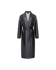 CHOICES FAUX LEATHER COAT