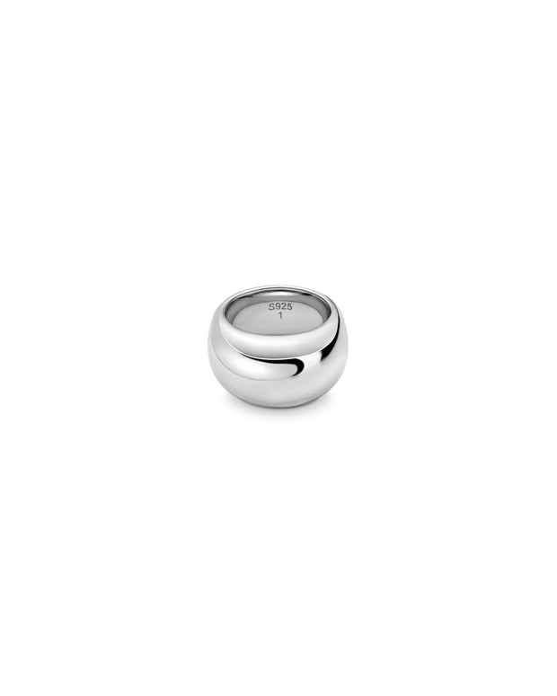 THE ORIGINAL 1  WIDE BAND SILVER RING