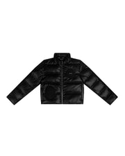 TEAM WANG DESIGN BALLOON FAUX LEATHER DOWN JACKET